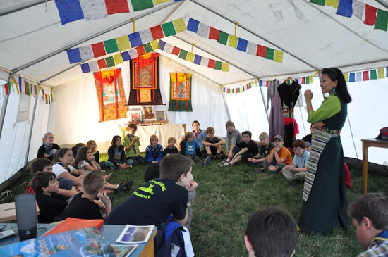 Tibetnachmittag für die Kinder der Pfadfindergruppe Klosterneuburg