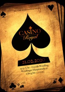 Einladungskarte Casino Royal, Spielkarte PIK